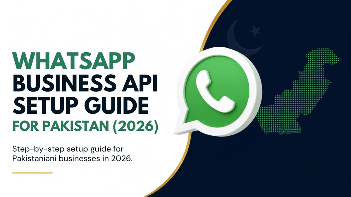 Step-by-step WhatsApp Business API setup flow for a Pakistani business showing Meta verification and BSP onboarding