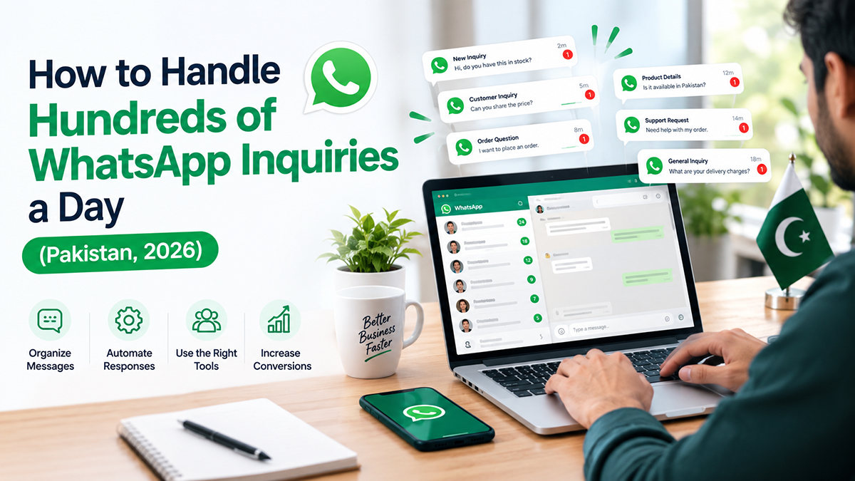 How to Handle Hundreds of WhatsApp Inquiries a Day (Pakistan, 2026)